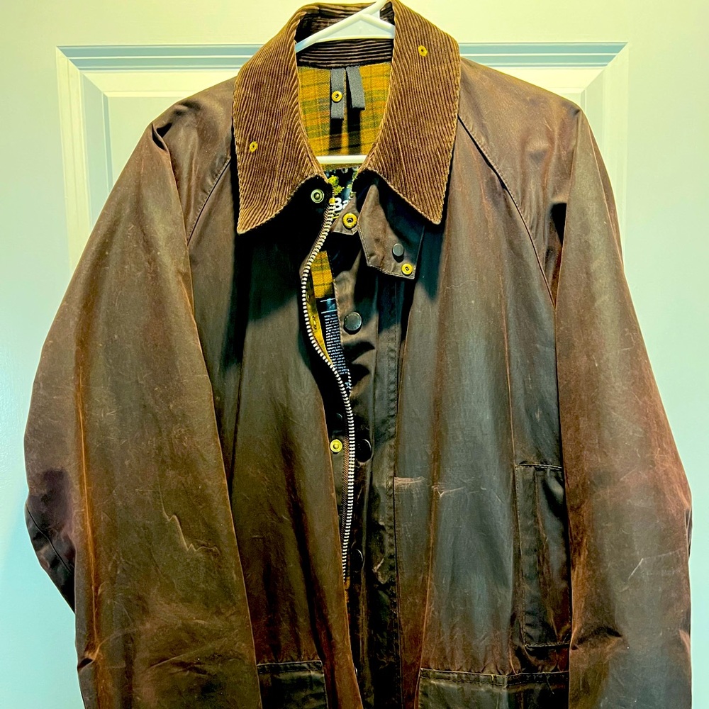 Immaculate original Barbour A190 Beaufort Waxed Cotton jacket